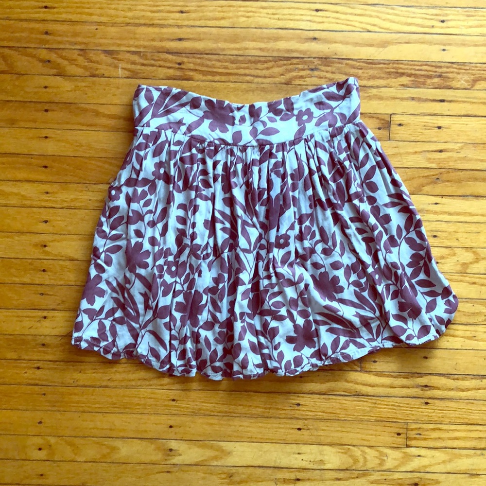 Floral mini skirt